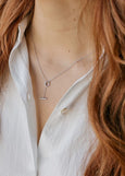 SOPHIE</p>Thread Bar Necklace</p>(Gold, Silver)