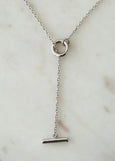 SOPHIE</p>Thread Bar Necklace</p>(Gold, Silver)